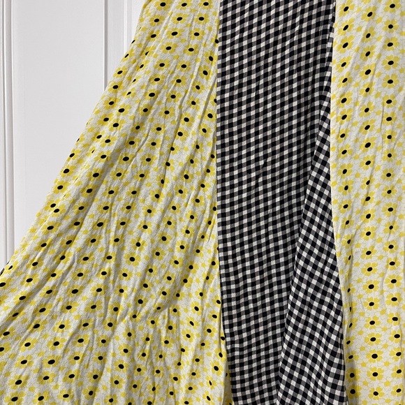 Ganni Paneled Printed Crepe Midi Skirt - Picture 5 of 7